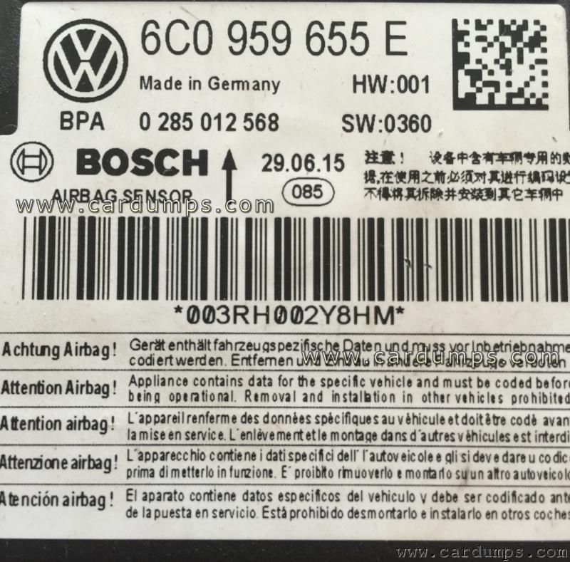 Volkswagen Polo airbag 95640 6C0 959 655 E Bosch 0 285 012 568