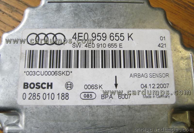 Audi A8 airbag 95640 4E0 959 655 K Bosch 0 285 010 188