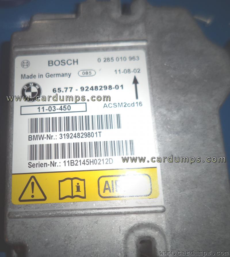 BMW E87 airbag 95128 65.77-9248298-01 Bosch 0 285 010 963