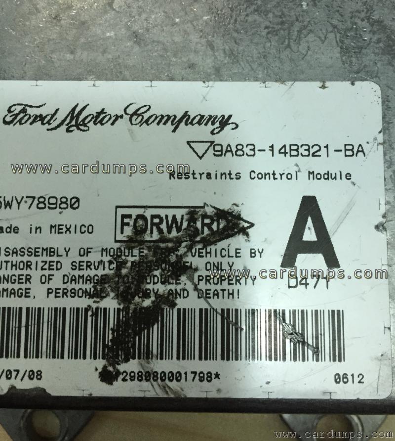 Ford Flex 2009 airbag 95640 9A83-14B321-BA 5WY78980