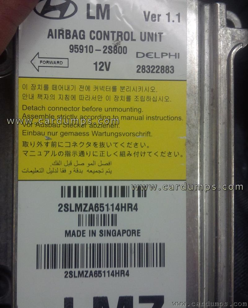 Hyundai Tucson 2013 airbag 95320 95910-2S800 Delphi 28322883