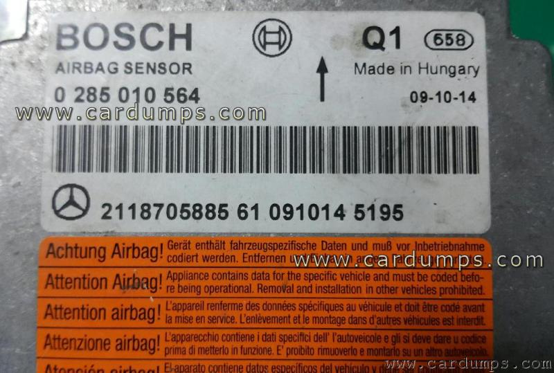 Mercedes W211 airbag CR16 211 870 58 85 Bosch 0 285 010 564