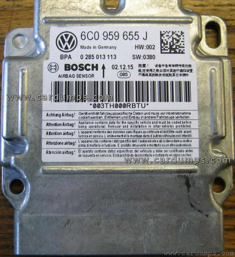 Volkswagen Polo airbag 95640 6C0 959 655 J Bosch 0 285 013 113