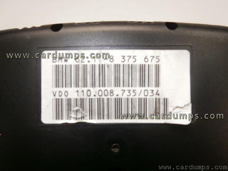 BMW E39 1998 dash 93s56 62.11-8 375 675