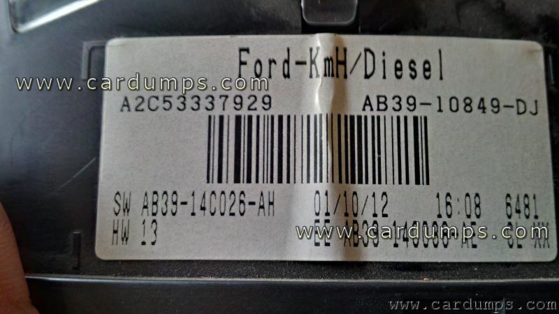 Ford Ranger dash 24c16 AB39-10849-DJ