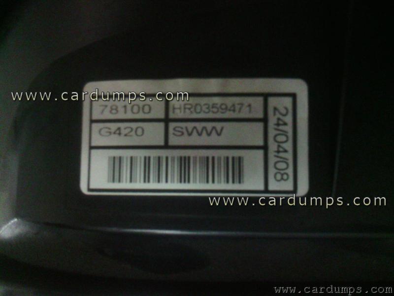 Honda CR-V 2008 dash 93с76 78100-G420