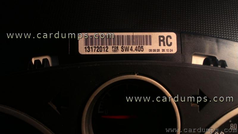 Opel Astra H 2007 dash 13172012