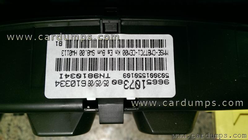 Peugeot 308 2008 dash 25c020 9665107380