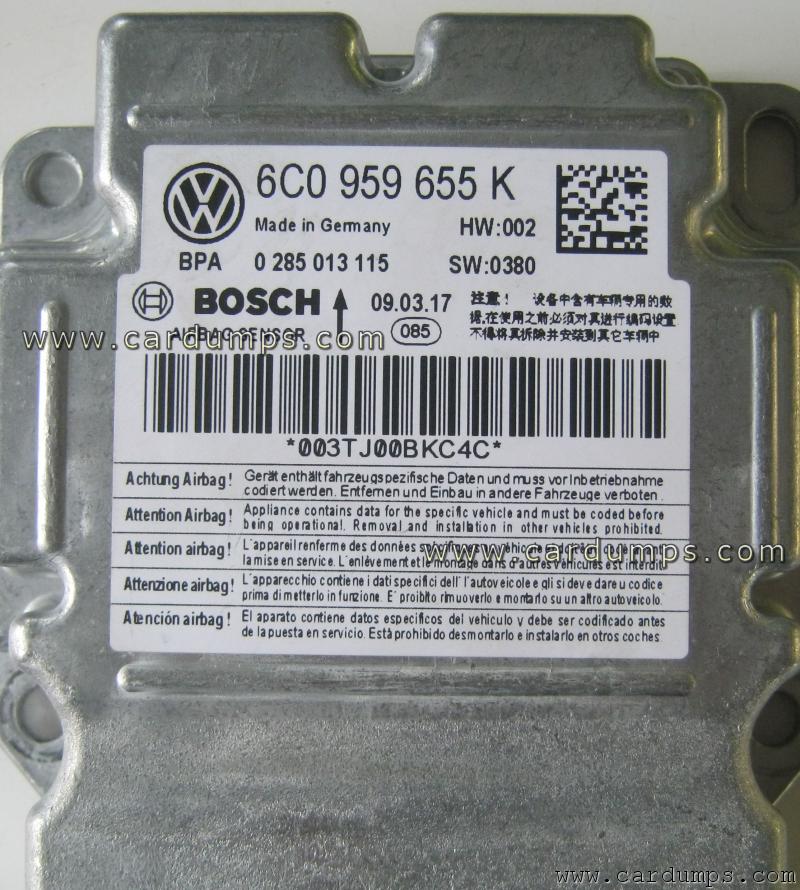 Volkswagen Polo airbag 95640 6C0 959 655 K Bosch 0 285 013 115