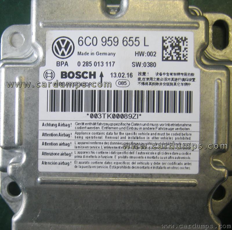 Volkswagen Polo airbag 95640 6C0 959 655 L Bosch 0 285 013 117