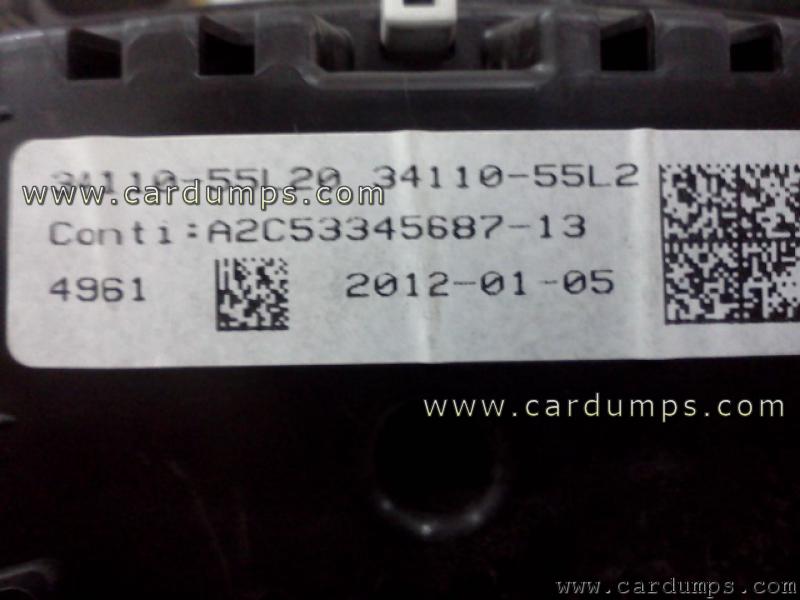 Suzuki SX4 2012 dash 24c16 34110-55L20