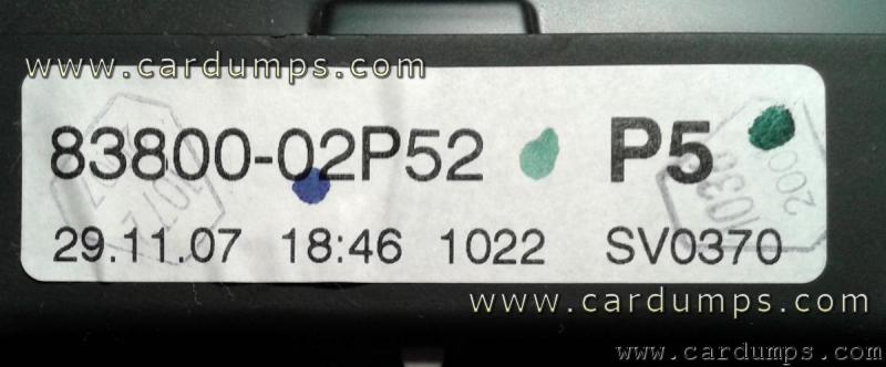 Toyota Corolla 2008 dash 93с86 83800-02P52