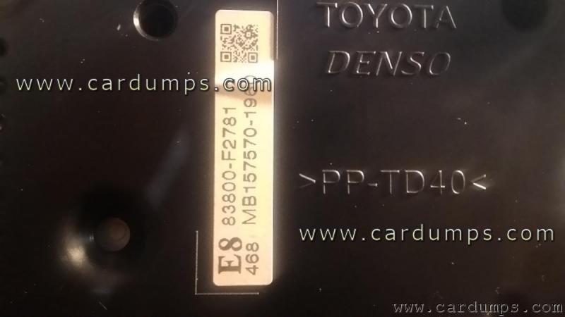 Toyota Corolla 2014 dash 93с66 83800-F2781