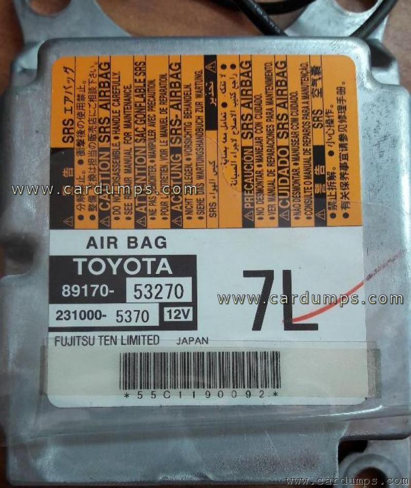 Lexus IS F airbag 93c66 89170-53270 Fujitsu Ten 231000-5370