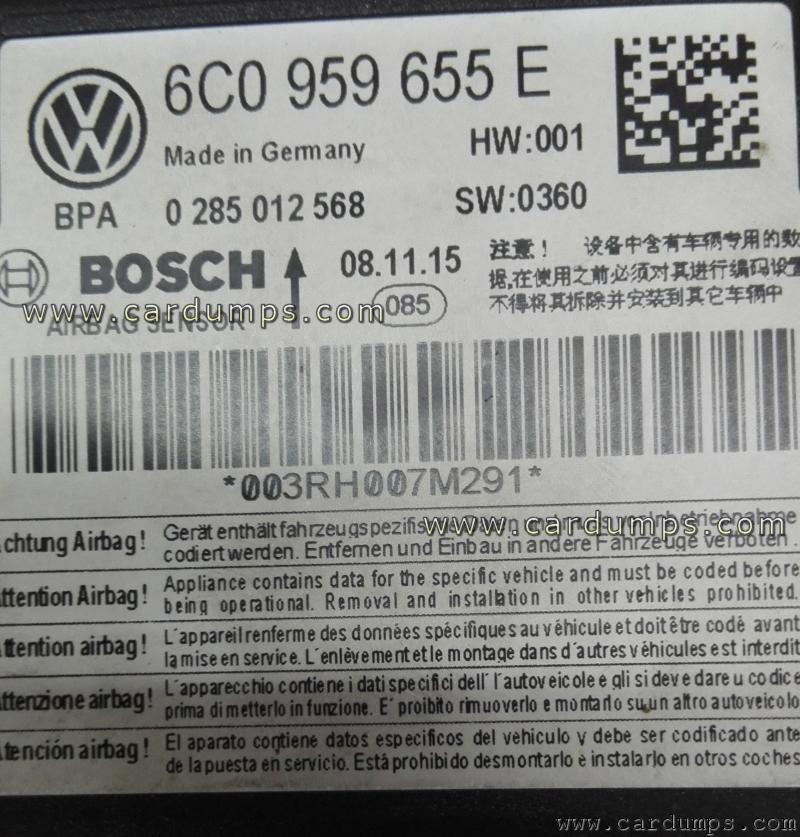 Volkswagen Polo airbag 95640 6C0 959 655 E Bosch 0 285 012 568