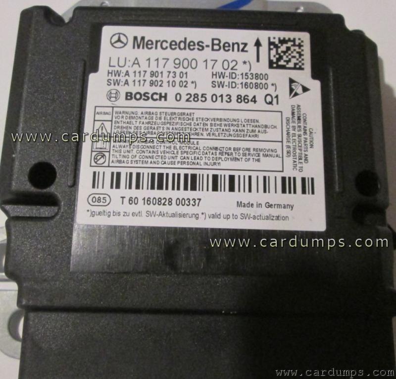 Mercedes C117 airbag 95256 A 117 900 17 02 Bosch 0 285 013 864