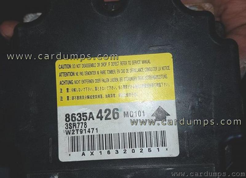 Mitsubishi Mirage 2016 airbag 95640 8635A426 3SR778 W2T91471