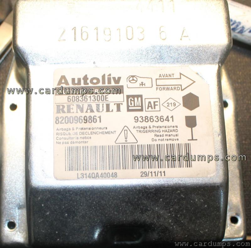 Opel Vivaro airbag 95160 608 36 13 00EAutoliv 8200 969 861