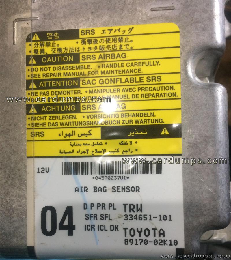 Toyota Corolla airbag 95320 89170-02K10 TRW 334651-101