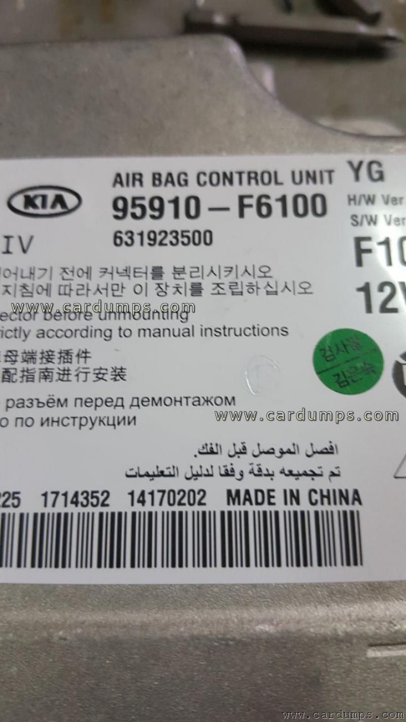 Kia Cadenza 2017 airbag 95910-F6100