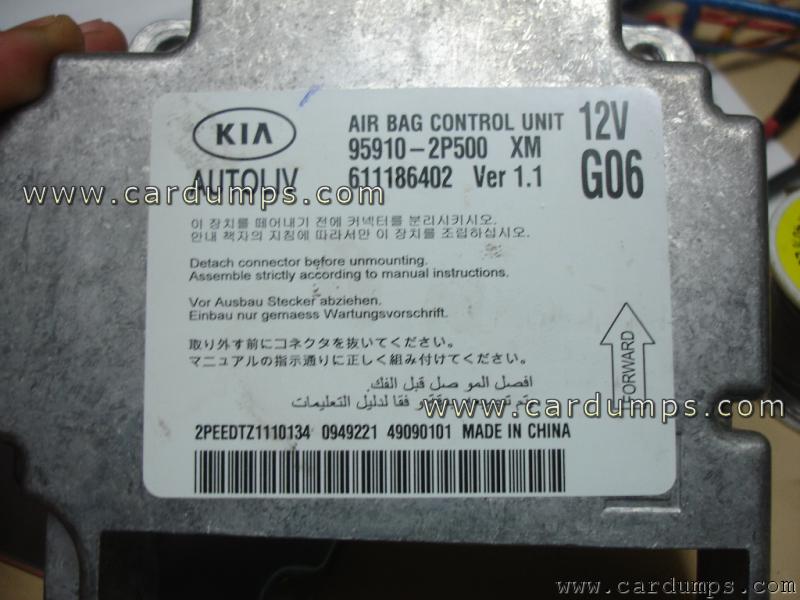 Kia Sorento 2010 airbag MAC7242 95910-2P500