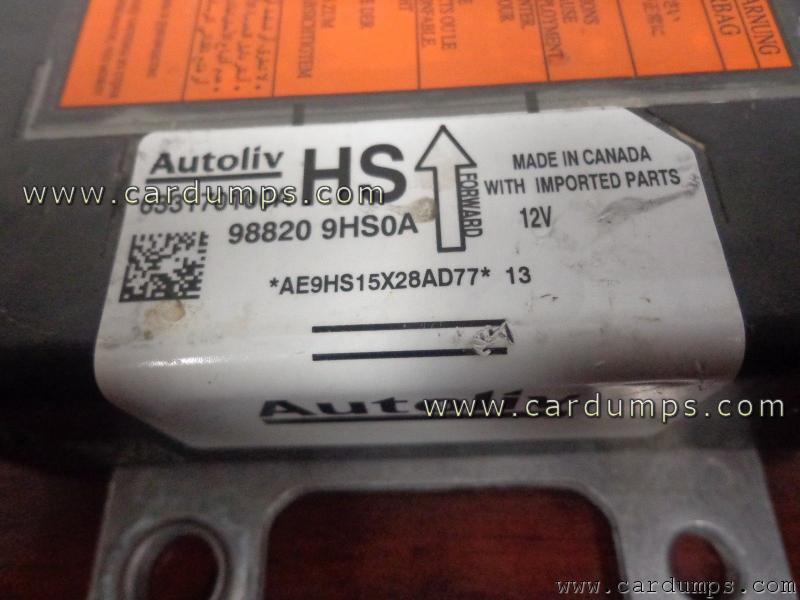 Nissan Altima airbag XC2336B-40 98820 9HS0A