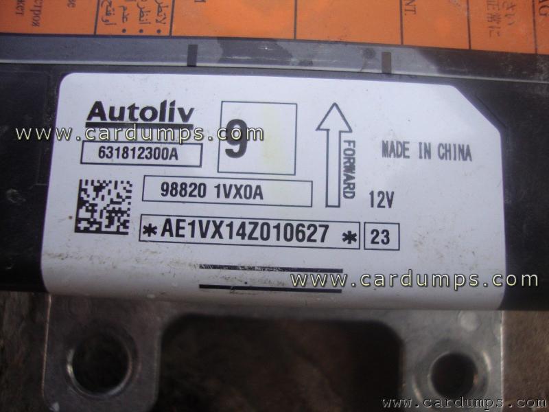 Nissan Rogue 2015 airbag XC2336B-40 98820 1VX0A