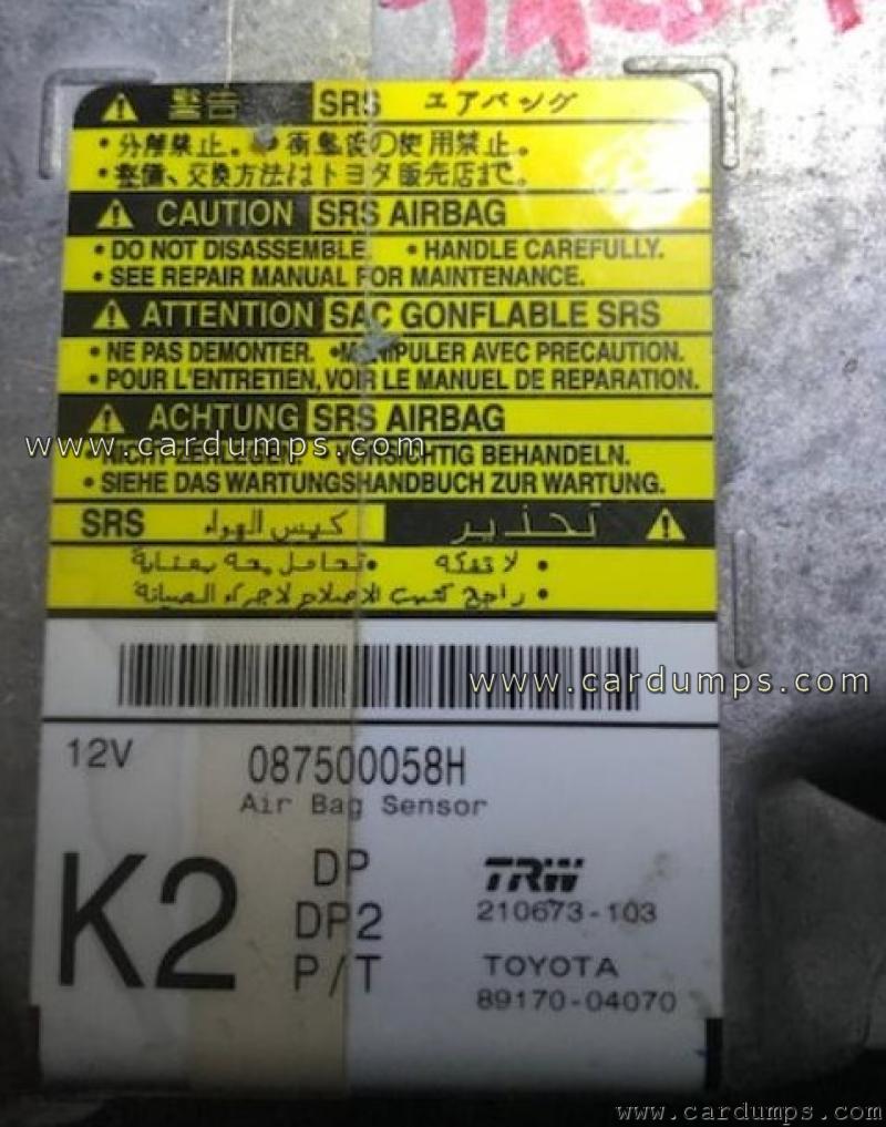 Toyota Tacoma 2005 airbag 25040 89170-04070