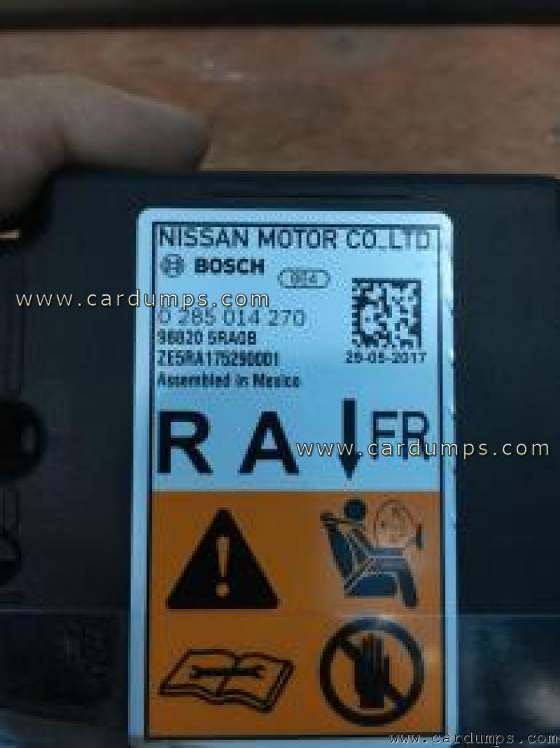 Nissan Kicks 2017 airbag 95640 98820 5RA0B