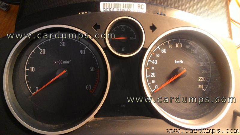 Opel Astra H 2007 dash 13172012