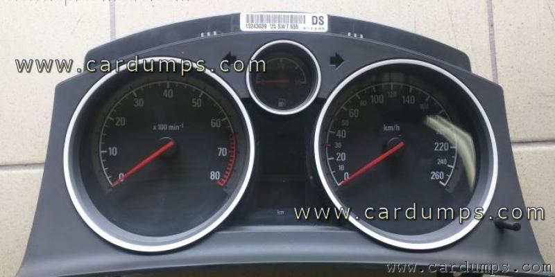 Opel Astra H 2008 dash 13243039