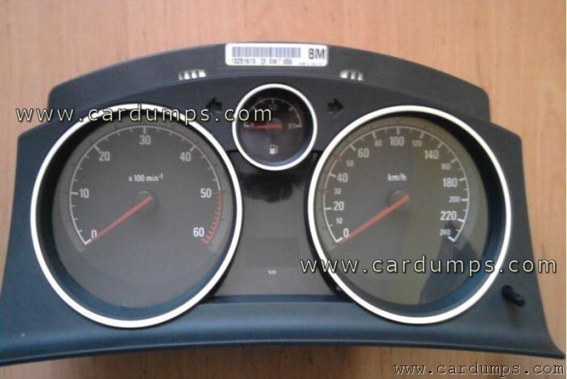 Opel Astra H 2007 dash 13251615